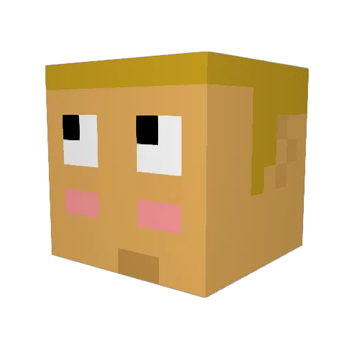 Da_Goat1234 Minecraft avatar head, 3D render