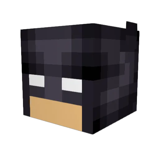 Da_Godfatha Minecraft avatar head, 3D render
