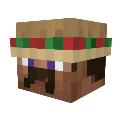 Da_Hanse1 Minecraft avatar head, 3D render