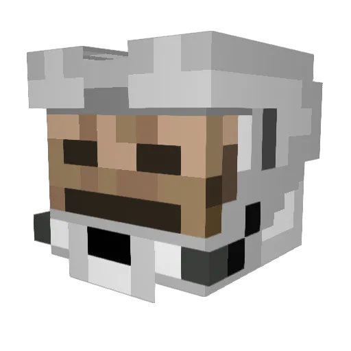 Da_Happy_Creeper Minecraft avatar head, 3D render