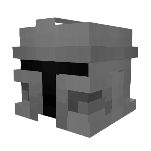 Da_Hoff Minecraft avatar head, 3D render