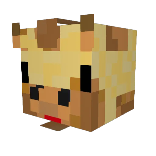 Da_IRS Minecraft avatar head, 3D render