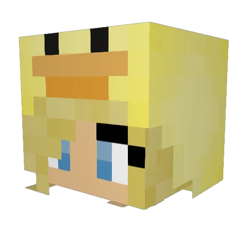 Da_Jose Minecraft avatar head, 3D render