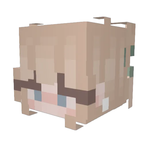 Da_Lin0 Minecraft avatar head, 3D render