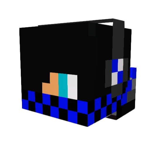 Da_Man02 Minecraft avatar head, 3D render