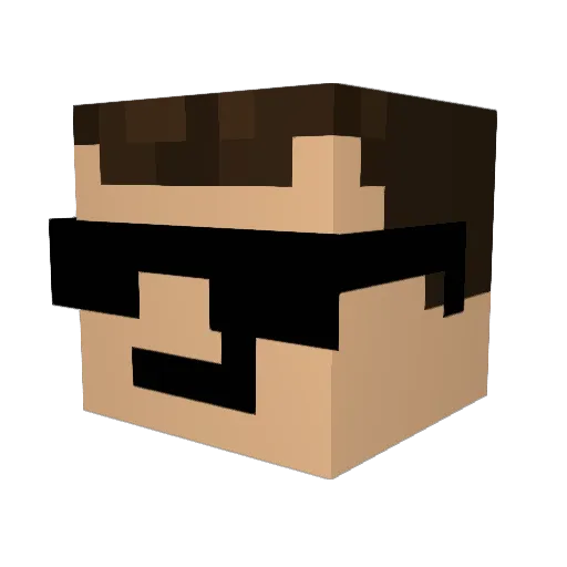 Da_Medic Minecraft avatar head, 3D render