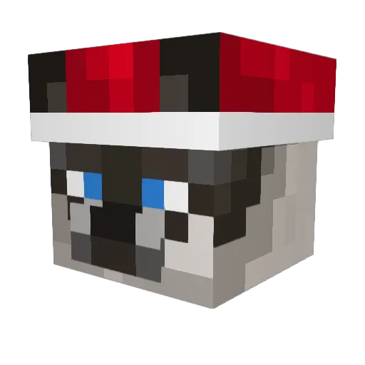 Da_Meow Minecraft avatar head, 3D render