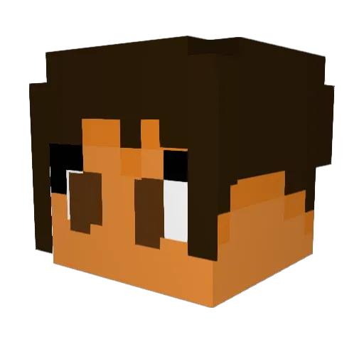 Da_Momb Minecraft avatar head, 3D render