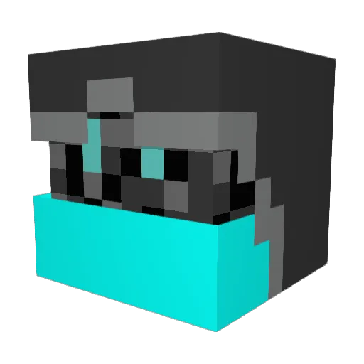 Da_Oon Minecraft avatar head, 3D render