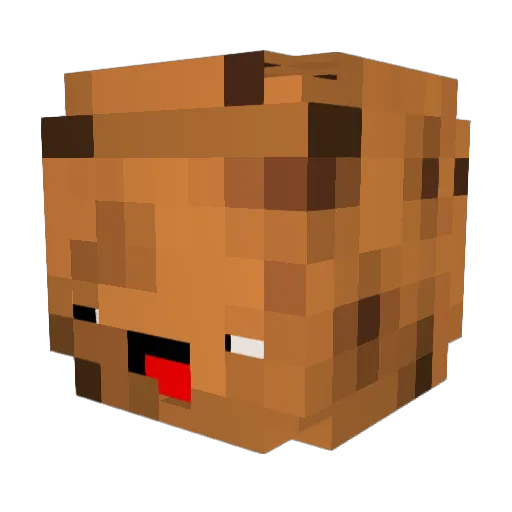 Da_Opfe Minecraft avatar head, 3D render