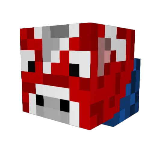 Da_Outlaw Minecraft avatar head, 3D render