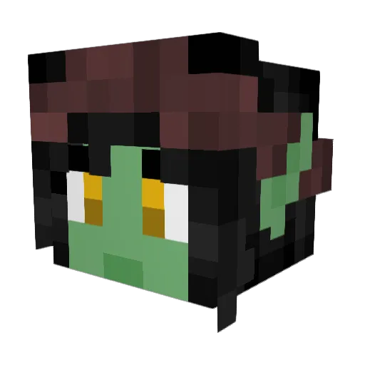 Da_PineappleTrin Minecraft avatar head, 3D render