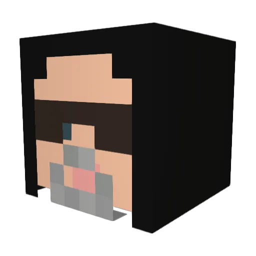 Da_SMD Minecraft avatar head, 3D render