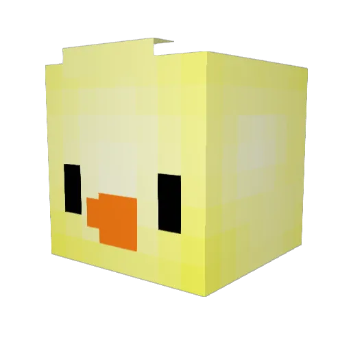 Da_Snook Minecraft avatar head, 3D render