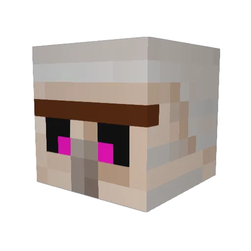 Da_Squ34kZ Minecraft avatar head, 3D render