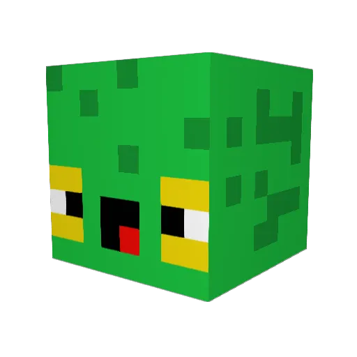 Da_TurtleBoss Minecraft avatar head, 3D render