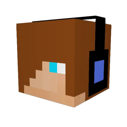 Da_V1nc3 Minecraft avatar head, 3D render