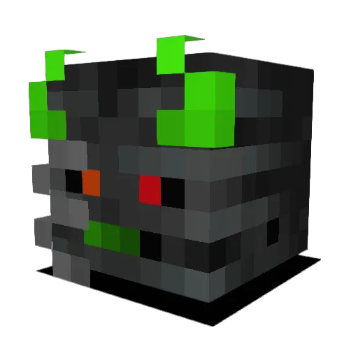 Da_WhyT Minecraft avatar head, 3D render