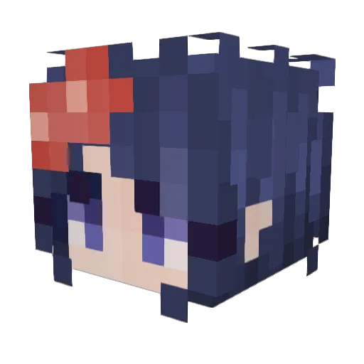 Da_Zombie_Man Minecraft avatar head, 3D render
