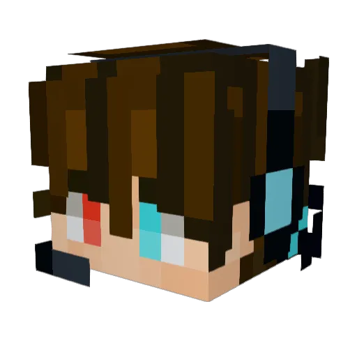 Da_king1234 Minecraft avatar head, 3D render