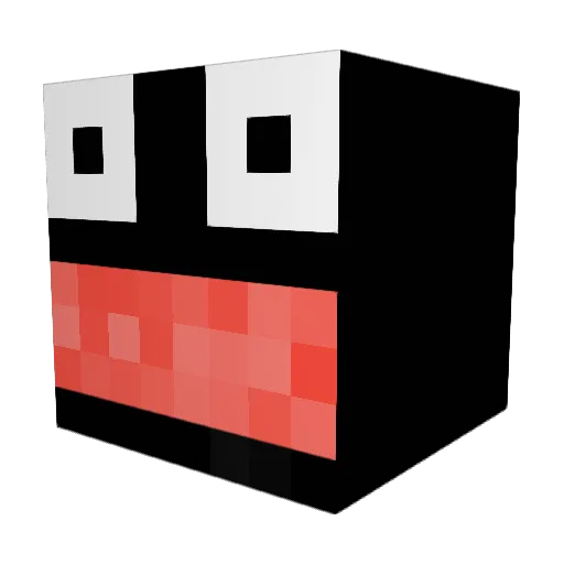 Da_neighbor Minecraft avatar head, 3D render