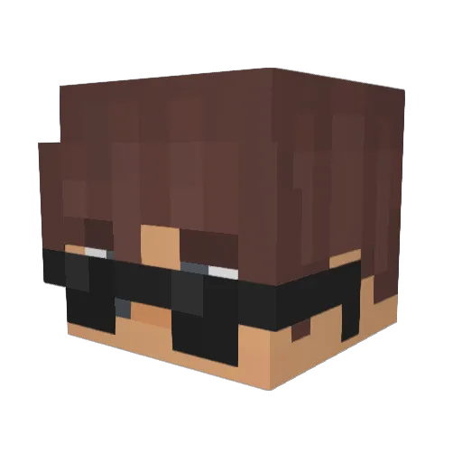 Da_nya Minecraft avatar head, 3D render