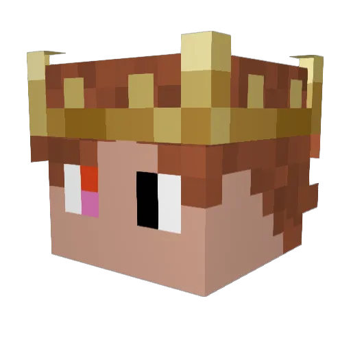 Da_salty_pepper Minecraft avatar head, 3D render
