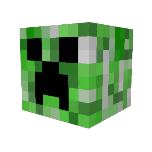 Da_terraria_pro Minecraft avatar head, 3D render
