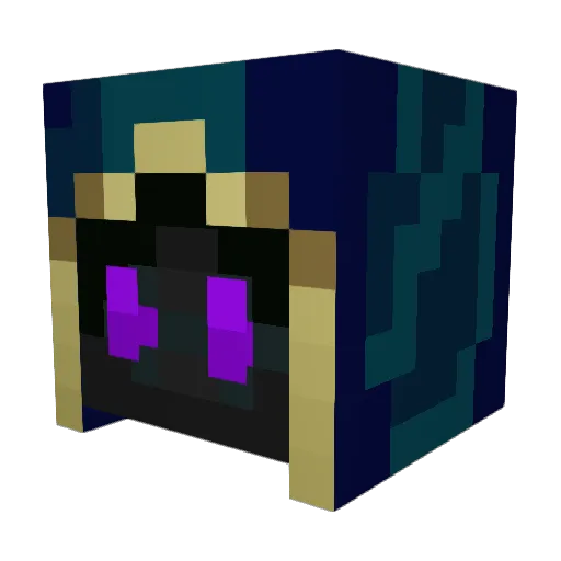 Daaaaxi Minecraft avatar head, 3D render