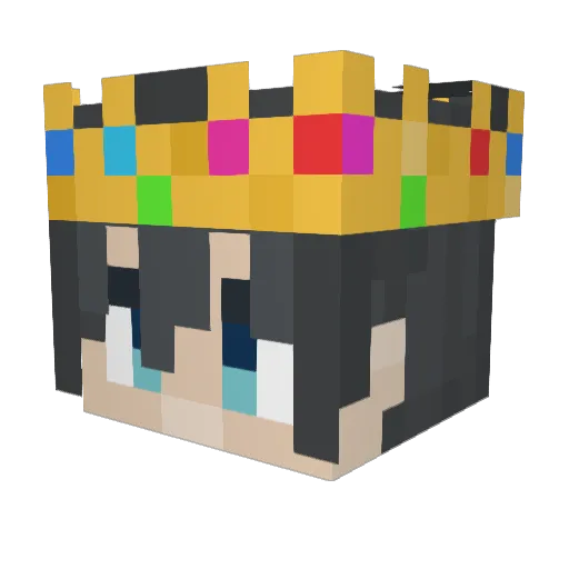 Daaan69 Minecraft avatar head, 3D render