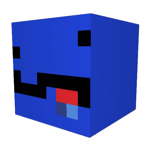 Daaaniel08 Minecraft avatar head, 3D render