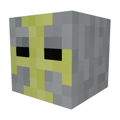 Daaaw Minecraft avatar head, 3D render
