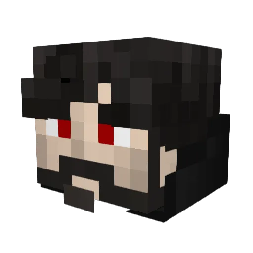 Daal Minecraft avatar head, 3D render