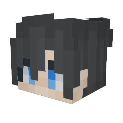 Daalgeorge Minecraft avatar head, 3D render