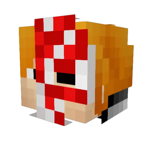 Daan2397 Minecraft avatar head, 3D render
