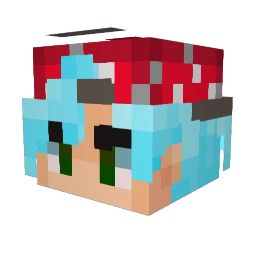 DaanBanna Minecraft avatar head, 3D render