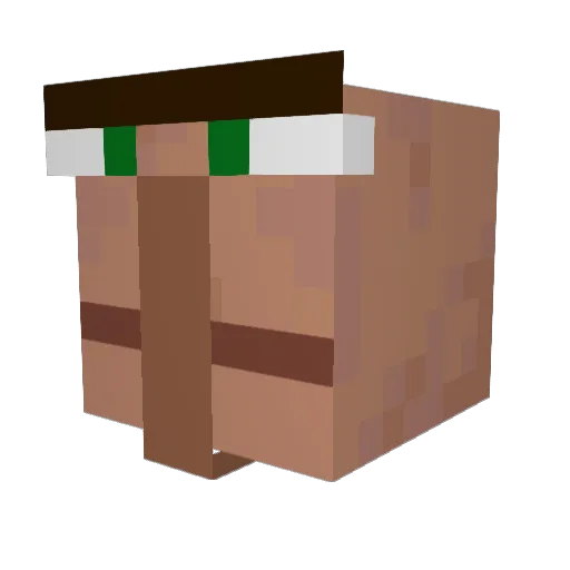 DaanDaniDaan Minecraft avatar head, 3D render