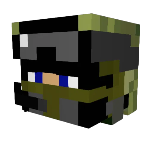 DaanNoah Minecraft avatar head, 3D render