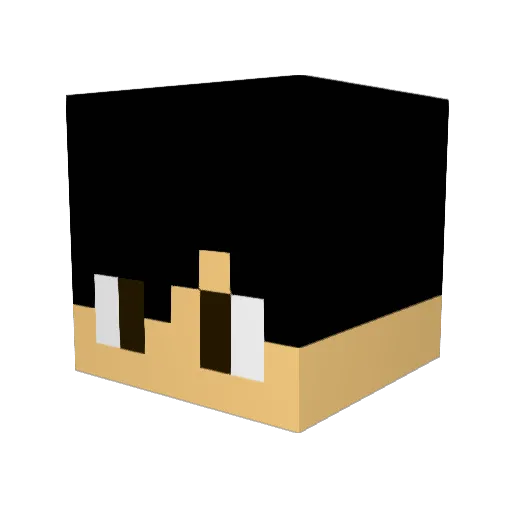 Daan_online Minecraft avatar head, 3D render