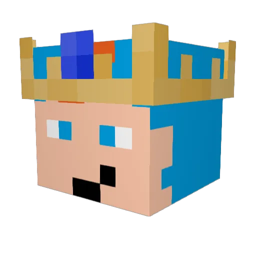 Daanboys17 Minecraft avatar head, 3D render