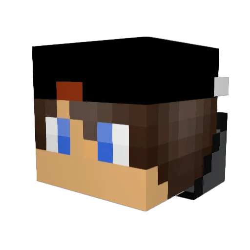 Daaneke_lol Minecraft avatar head, 3D render