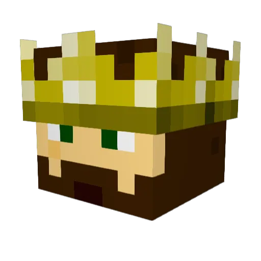 Daangijs1 Minecraft avatar head, 3D render