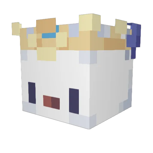 Daani07 Minecraft avatar head, 3D render