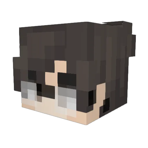Daanothy Minecraft avatar head, 3D render
