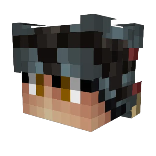 Daanoz Minecraft avatar head, 3D render