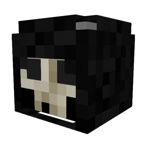 DaarkyRock Minecraft avatar head, 3D render