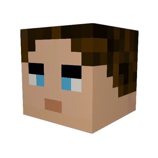 Daavidgoggins Minecraft avatar head, 3D render