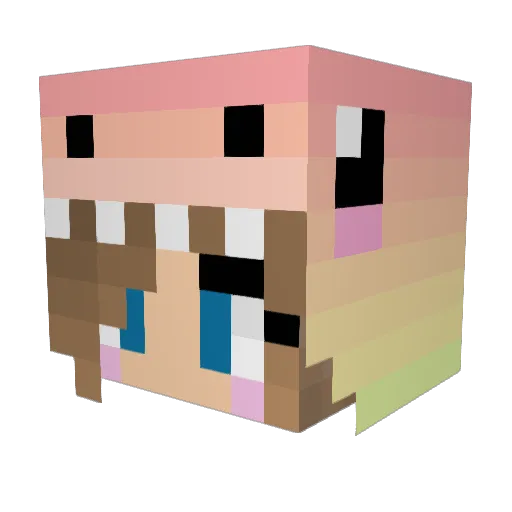DaaviiidSales Minecraft avatar head, 3D render
