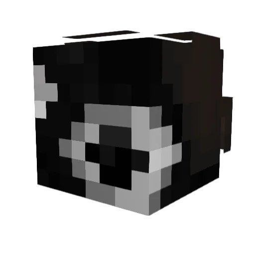 Daawiid Minecraft avatar head, 3D render