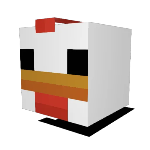 Dab0mb921 Minecraft avatar head, 3D render